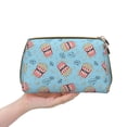 thumbnail image 4 of Easygdp I Am A Fan Popcorn Leather Makeup Bag Zipper Pouch Travel Cosmetic Organizer for Women and Girls, Make up Bag with Zipper, 4 of 8