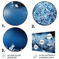 thumbnail image 3 of Designart "Glimmering Snowflakes in Winter II" Abstract Metal Wall Art, 3 of 5