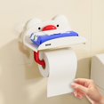 thumbnail image 4 of CEHVOM Wet Tissue Storage Box Bathroom Tissue Box Wall Mounted Toilet Tissue Rack Bathroom Non Perforated Toilet Paper Box, 4 of 6