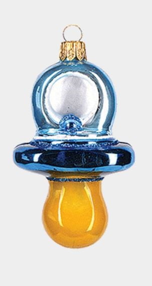 glass pacifier ornament