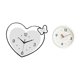 thumbnail image 5 of Reloj de pared acrílico creativo en forma de corazón con diseño redondo moderno, movimiento silencioso, números , arte decorativo para sala de, 5 of 8