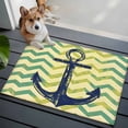 thumbnail image 4 of Vintage Anchor Area&nbsp;Rug 2x3ft Green Retro Watercolor Non-Slip&nbsp;Washable Square&nbsp;Rugs Soft Felt Indoor Floor Mat for Bedroom Kitchen Living Room Bathroom, 4 of 9