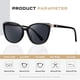 thumbnail image 4 of Gafas de sol Colrea Trendy Cat Eye CL22017 para Mujer, color negro, 4 of 6