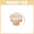 thumbnail image 5 of Boho Rattan Dresser Knobs Round Wooden Drawer Knobs Handmade Wicker Woven and Screws for Boho Furniture Knobs Beige 6Pc, 5 of 5