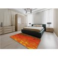 thumbnail image 4 of Ahgly Company Indoor Square Patterned Orange Red Orange Area Rugs, 3' Square, 4 of 6
