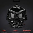 thumbnail image 3 of Skeleton Motorcycle Helmet, Retro Half-face ABS, Fashionable Novel Motorcycle Helmet, 3 of 8