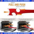 thumbnail image 2 of Silicone Oven Rack Push Pull Tool with Longer Handle, Shelf Puller for Air Fryer Toaster Ovens And Kitchen Oven, Stick with Hook Tool for Small Kitchen Appliances, Kitchen Gadgets And Accessories 18", 2 of 8