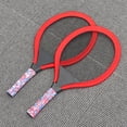 thumbnail image 2 of OUNONA 1 Pair Kids Tennis Racket Playing Badminton Oval Game Props for Kindergarten Primary School Outdoor Sports Red, 2 of 6