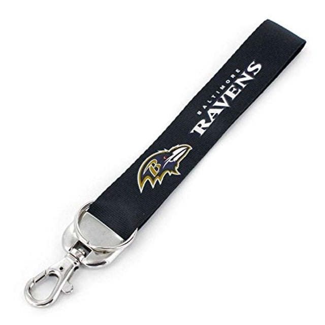 Aminco NFL Baltimore Ravens Llavero de pulsera de lujo