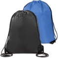 thumbnail image 1 of JUNWELL 2Pcs Drawstring Backpack Bags Black Drawstring Bag Cinch Tote Sack Draw String Bag Bulk Gym Drawstring Bags Storage Bag, 1 of 4