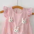 thumbnail image 4 of JUMEYU Infant Clothes Baby Girls Romper Cute Bodysuit Short Sleeve Playsuits Jumpsuit Infant Summer Clothes 0 3 6 9 12 18 24 Months (Pink,4-8 Months), 4 of 4