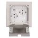 thumbnail image 5 of Caja De Toma De Suelo, Tomas De Suelo Empotradas Con Puerto USB Y Ordenador, 2 Tomas Para Centro Comercial, 5 of 7