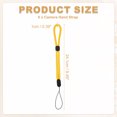 thumbnail image 2 of Uxcell Camera Wrist Strap, Adjustable Nylon Phone Wristlet Straps Lanyard String for Camera Keys Keychain Phone USB Pure Yellow 6, 2 of 7