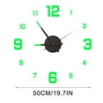 thumbnail image 4 of RXMEKW Digital Wall Clock Luminous Wall Clock Sticker, Diy Luminous Frameless Hanging Watch, Diy Sticker Wall Clock for Kitchen, Bathroom, Home Decoration, Digital Luminous, 4 of 5