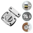 thumbnail image 2 of RENACLIPY Elegant Zinc Alloy Door Latch for Bedrooms Bathroom Wooden Door Security Lock No Drilling, 2 of 6