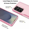 thumbnail image 4 of For Samsung Galaxy S25 Plus 5G Case，Sturdy Durable Cover Cute Bumper Case for Samsung Galaxy S25 Plus 5G，Njjex Military Grade Protection Dual Layer Shockproof Heavy Duty Rugged Phone Case - Pink, 4 of 6