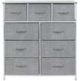 thumbnail image 1 of Sorbus Commode avec 9 Tiroirs - Gris, 1 of 7