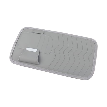 LAMIRO CD Case Multifunctional Large Capacity Faux Leather Car Sun Visor CD DVD Storage Organizer for Car Interior