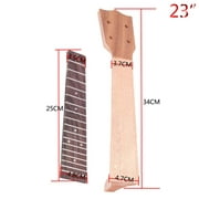 21" / 23" / 26" Ukulele Neck Fingerboard Fretboard DIY for Soprano Concert Tenor Uke Martin Rosewood Set