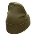 thumbnail image 3 of Airman Veteran Embroidered Long Knitted Beanie - Olive OSFM, 3 of 5