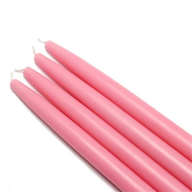 Jeco CEZ-024-12 Bougies Effilées 10 Po, Rose - 144 Pcs