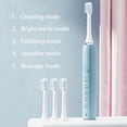 thumbnail image 5 of Cepillo de dientes eléctrico sónico para adultos, cuidado bucal, blanqueamiento, limpieza, recargable, automático, potente, temporizador, cepillo de dientes inteligente, 5 of 5