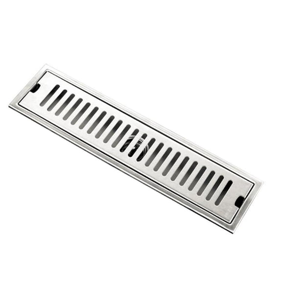Colador de Fregaderos de Desagüe de piso de Baño Sunnimix Rectangular de Acero 30 centimetros