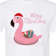 thumbnail image 4 of Inktastic Flamingo Merry Christmas T-Shirt, 4 of 5
