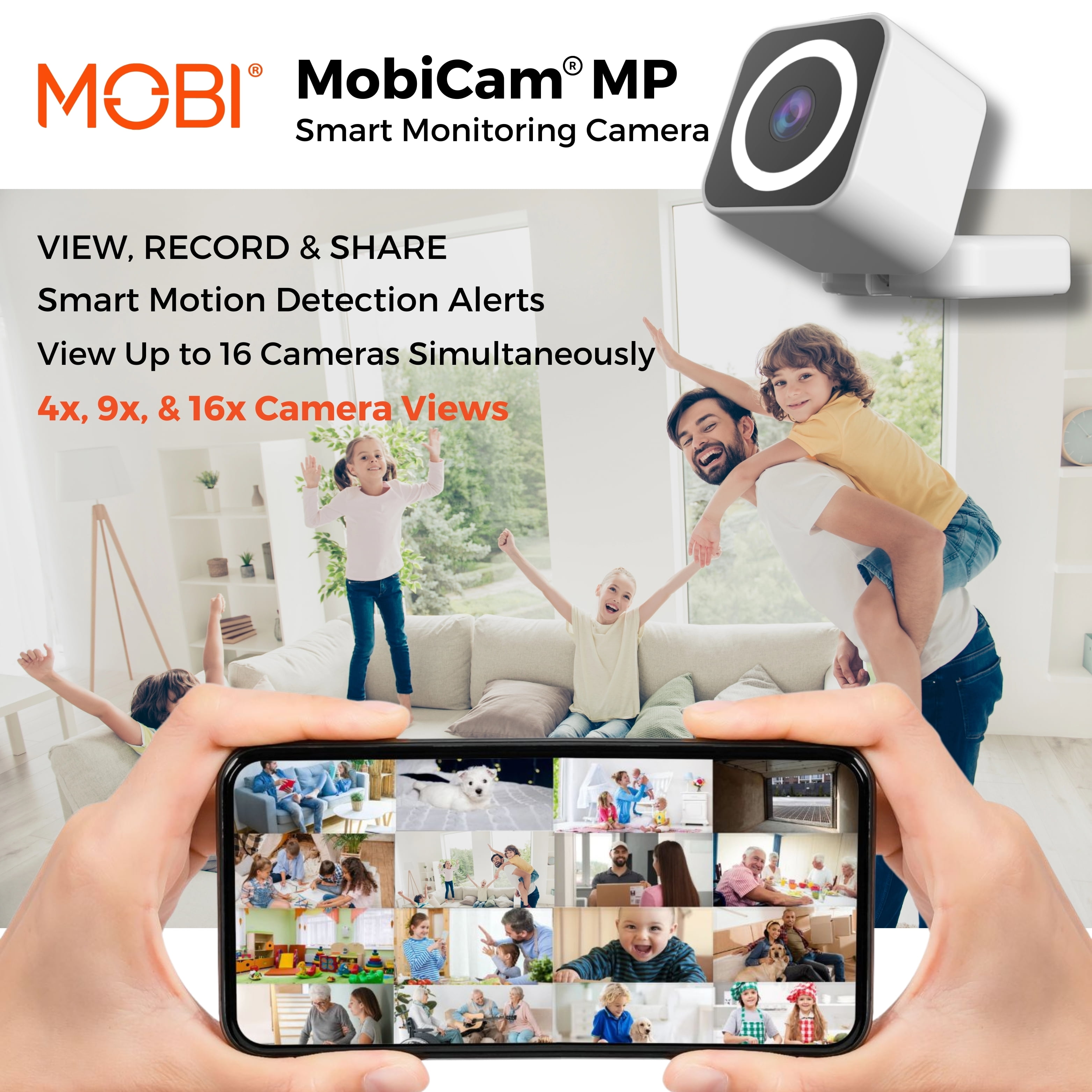 MobiCam MP Smart Baby & Nursery Monitoring Camera with Dual band and BLE Connectivity