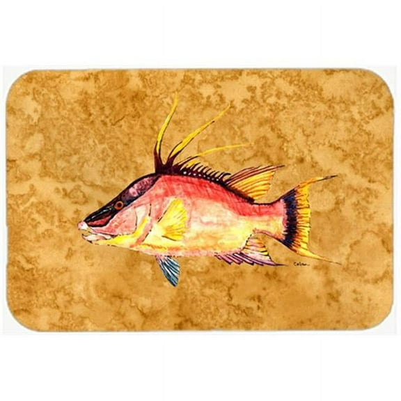 Hog Snapper On Gold Mouse Pad, Hot Pad & Trivet