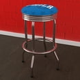 thumbnail image 4 of Trademark Gameroom Philadelphia 76ers Fade Chrome Ribbed Barstool, 4 of 5
