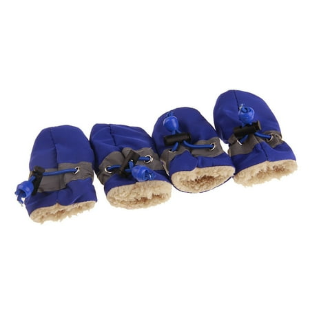 Purrfect 4Pcs/Set Pet Dog Puppy Non-Slip Soft Shoes Covers Rain Boots Footwear for Home
