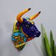 thumbnail image 3 of Simulación de resina Cabeza de animal Colgante de pared Cabeza de toro nórdico Decoración de pared Colgante de barra Sunnimix Escultura de pared de cabeza de toro, 3 of 7