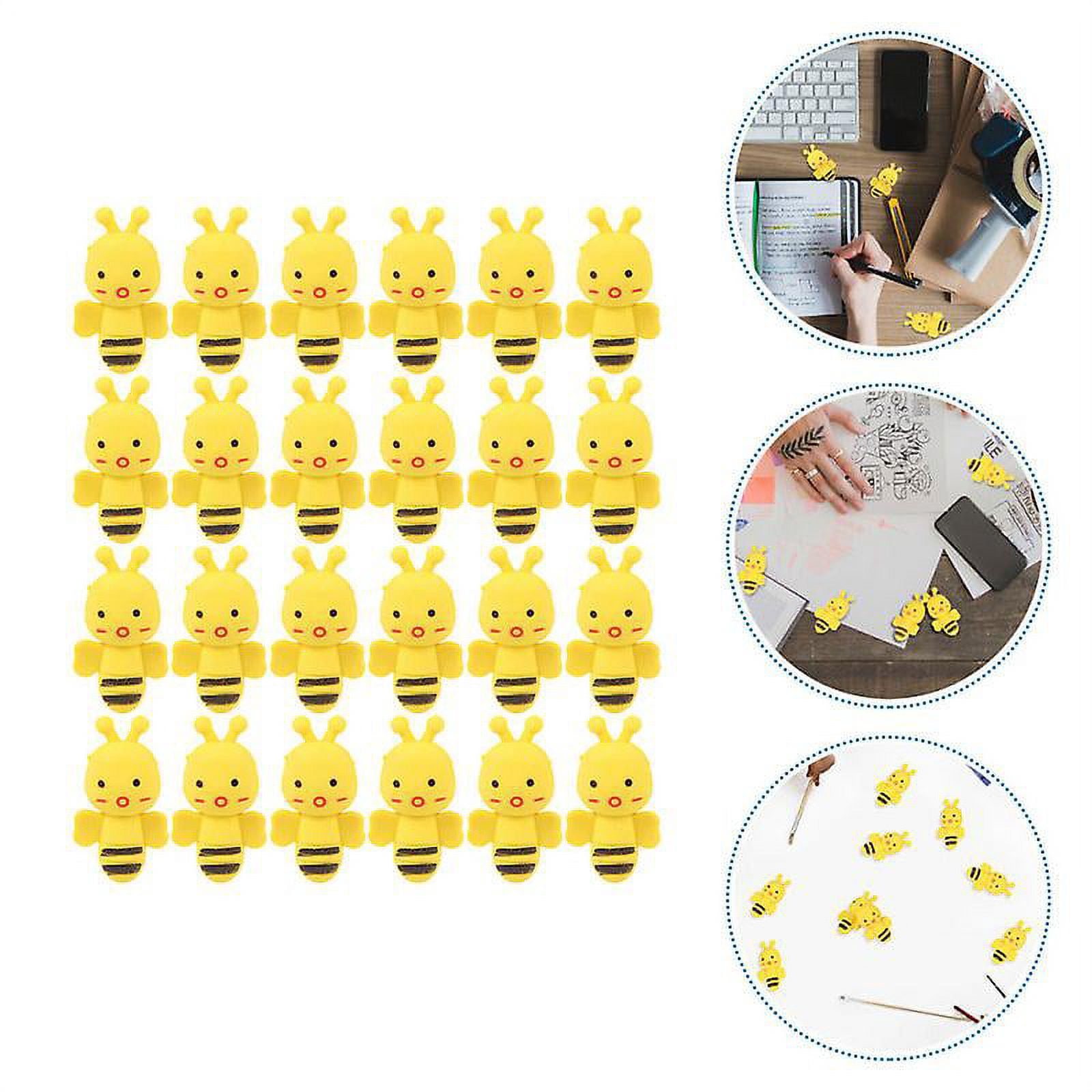 40pcs Bee Shaped Erasers