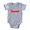 Heather Gray, variant on CafePress - I Love Canadia - Cute Infant Baby Football Bodysuit