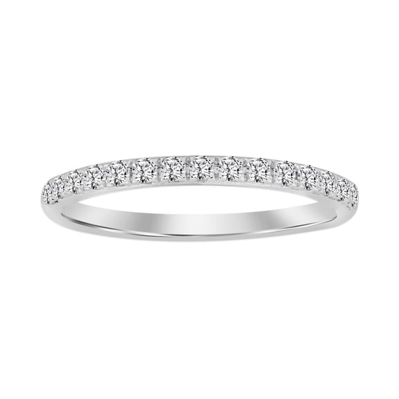 14K White Gold 0.25ct Round Diamond Ladies Band