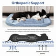 thumbnail image 6 of Darzheoy Extra Thick Rectangular Pet Bed for Dogs & Cats - Soft Warm Sleeping Mat, Indoor Outdoor Cushion Pad, Washable, Mat for Large Small,Multicolor, 6 of 6