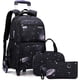 thumbnail image 2 of Mochilas con ruedas Mochila con ruedas para niños escolares Mochila con ruedas Space-Galaxy Roller Bookbag, 2 of 5
