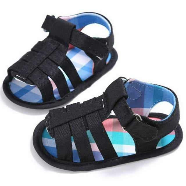 Sandales d'Été pour Bébés Garçons Nouveau-Nés Nouvelles Chaussures Souples 0-18 Mois