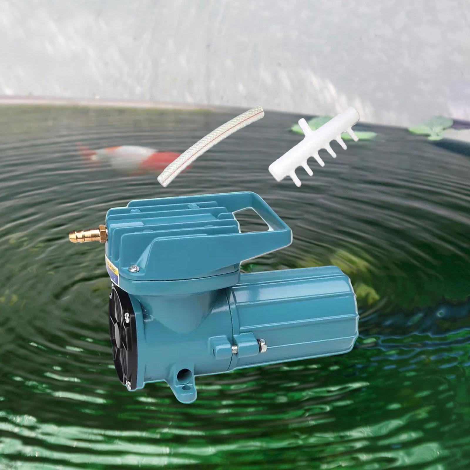 TOOYFUL Aquarium Air Pump DC 12V Pump Tool Accessory Pond Aerator Metal Pump for Outdoor Pond Hydroponics 165x76x99mm