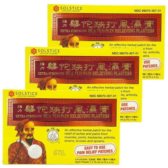 Chu Kiang Brand Hua Tuo Pain Relief Patch Extra Strength 3 Boxes