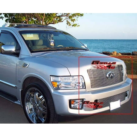 - Compatible with 04-10 Infiniti QX56 Billet Grille Grill Combo Insert N19-A30978N