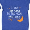 thumbnail image 4 of Inktastic I Love My Gigi to the Moon and Back Boys or Girls Baby Bodysuit, 4 of 5