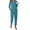 Lake Blue, variant on Fantaslook Pajamas Sets for Women Casual Lounge Set Long Sleeve Two Piece Set Buttom Down Shirts and Pants with Pockets Oufits