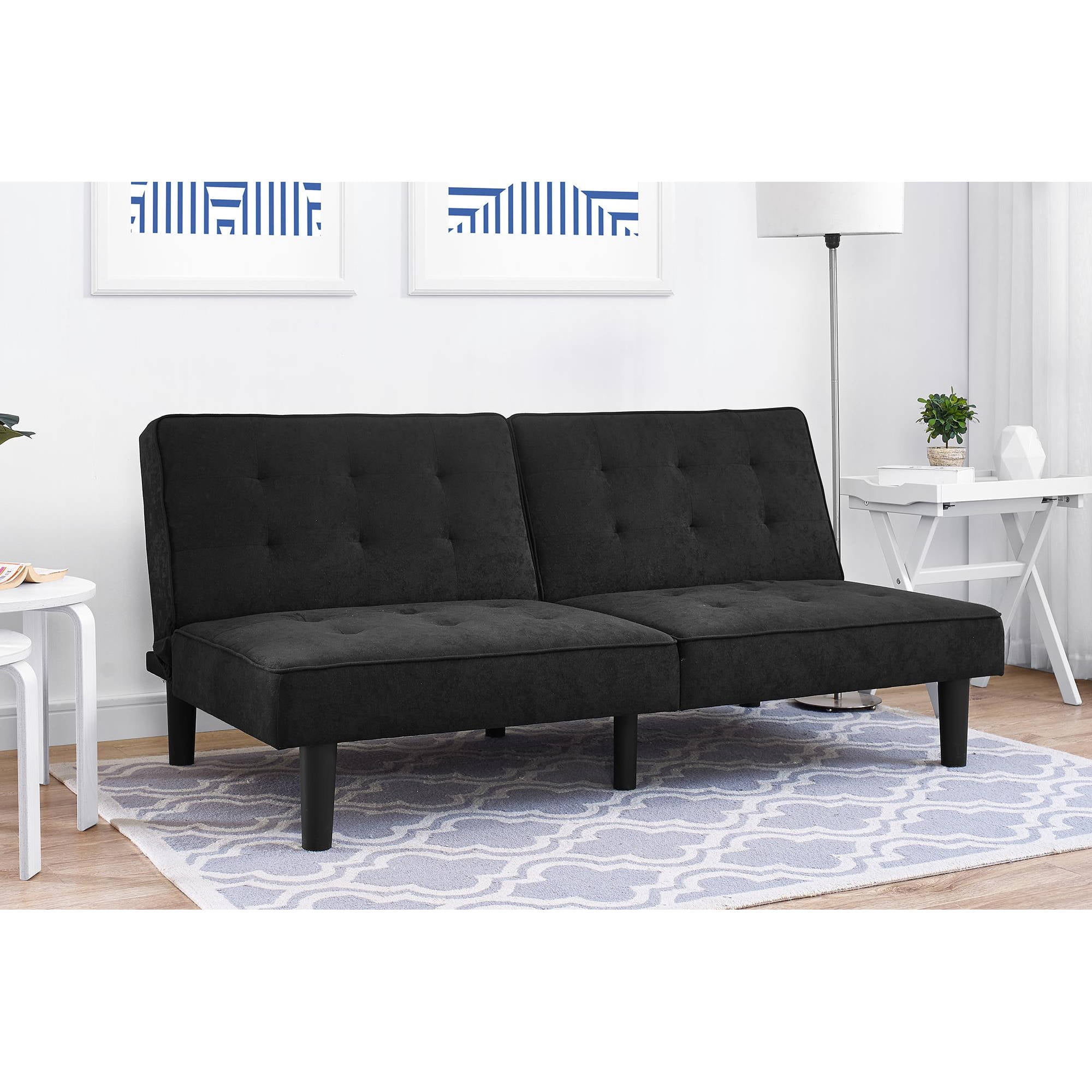 Julia Cupholder Convertible Futon, Multiple Colors - Walmart.com - 