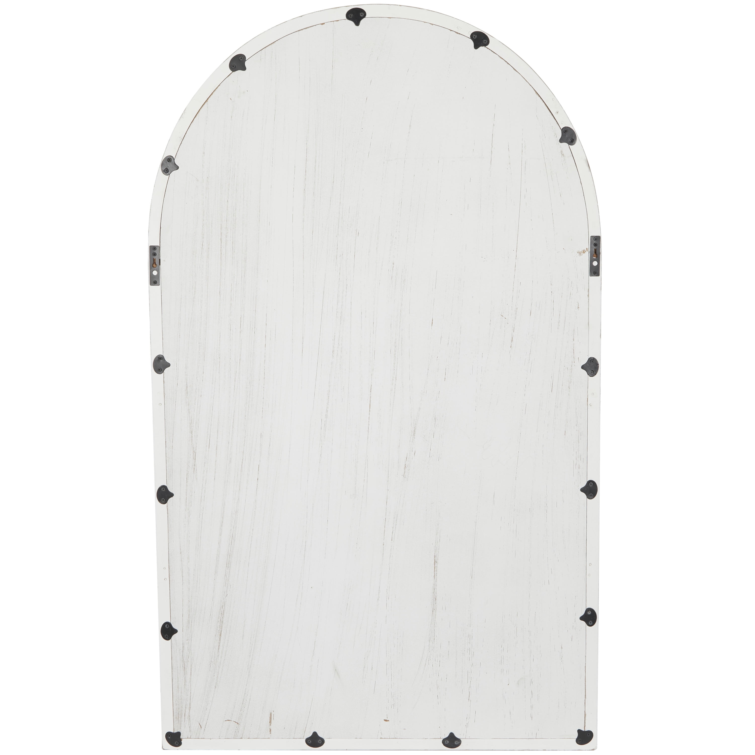 DecMode 36" x 60" White Window Pane Wall Mirror with 28 Mirror Panes