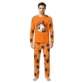 thumbnail image 2 of Halloween Family Pajamas Set Long Sleeve Crew Neck, Soft Matching Halloween Pajamas with Ghost Hat Flower Print, Cute Family Halloween Pajama Set Sleepwear, 2 of 4