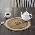thumbnail image 3 of VHC Brands Kettle Grove Table Mat- Pot Holder- Woven Jute Trivet, 15" Round, Ombre, 3 of 3