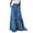 Blue, variant on Skpblutn Skirt for Women Long Boho Flowers High Elastic Waist With Pockets And Belt Maxi Skirt Pleated Skirt Beach Skirt Casual Skirt