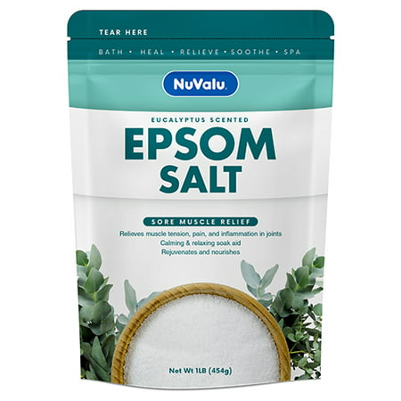 New 379954  Nuvalu Epsom Salt Sore Muscle  Back Soak 16 Oz (12-Pack) Cough Meds Cheap Wholesale Discount Bulk Pharmacy Cough Meds Acne